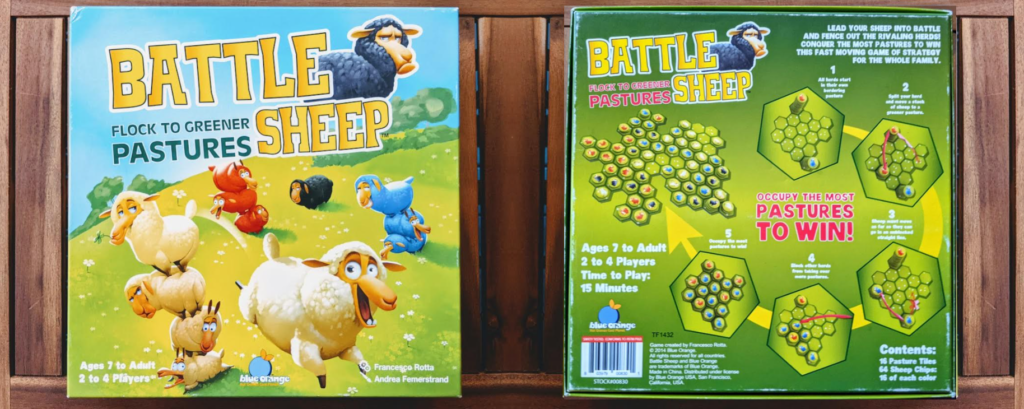 Battle Sheep box, front and back